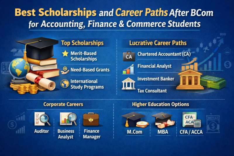 Best Scholarships and Career Paths After BCom for Accounting, Finance & Commerce Students