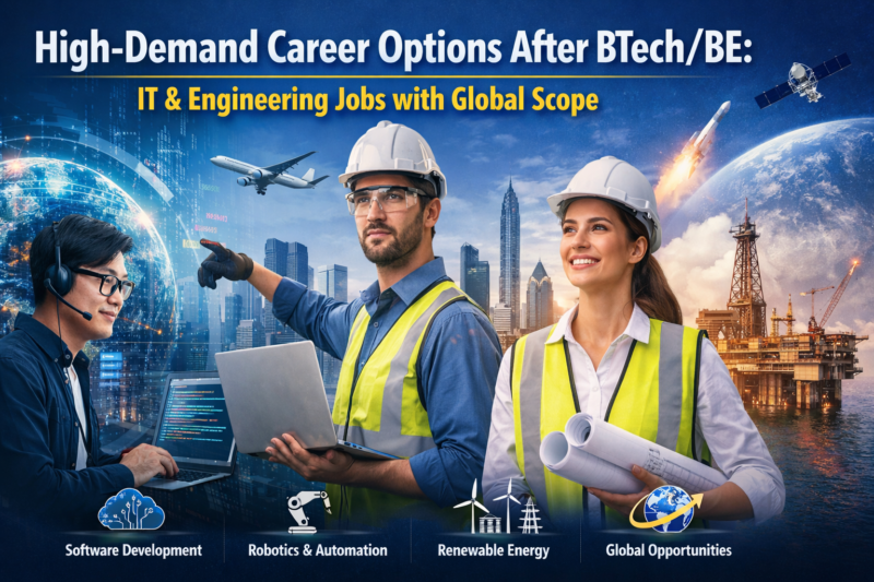 High-Demand Career Options After BTech/BE: IT & Engineering Jobs with Global Scope