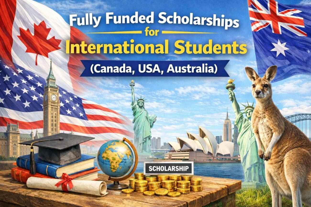 Fully funded scholarships for international students in Canada USA Australia