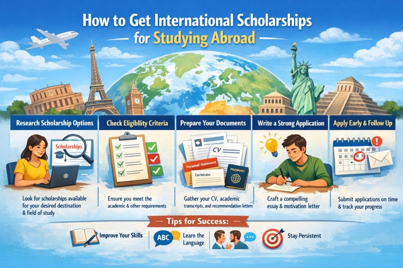 How to get international scholarships for studying abroad