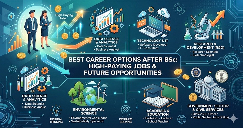 Best career options after BSc for high paying jobs